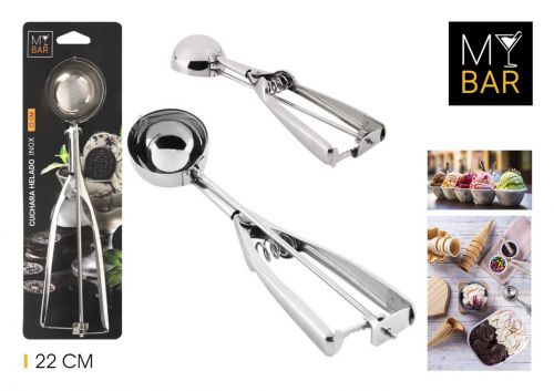 96 Colher Gelado 22cm Inox Privilege