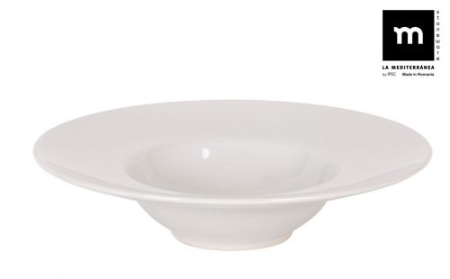 > Prato Pasta 28cm  Bari Ivory Brilho — referência B26113