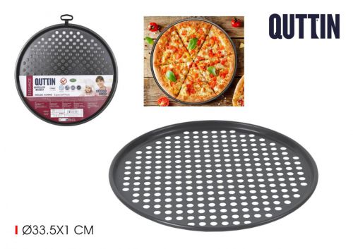 Molde Pizza 33.5x1cm0.4mm Dark Gre Quttin — vista 1
