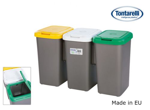 Recycle Bin Set3 Poeira 77x32x47.5 Cm — vista 1