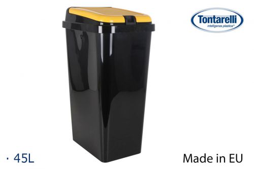 Balde Garbage Rectangular Bido 45l Neg — vista 1