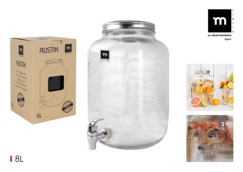 Jarro Dispensador 8l Mediterranea