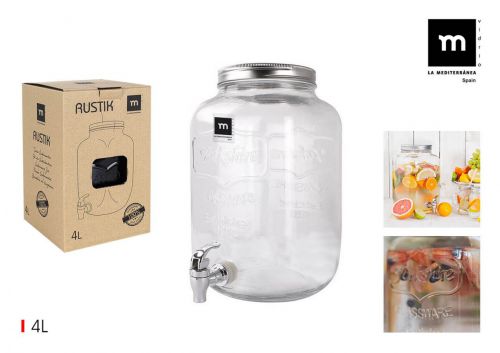 Jarro Dispensador 4l Mediterranea