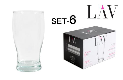 Set 6 Cerveja 1280cc De Vidro Belek