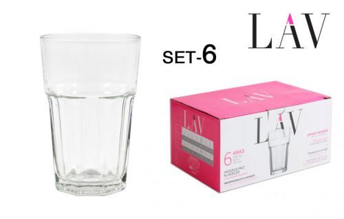 Set 6 Long Drink 305cc Vidro Aras — referência 20067263S