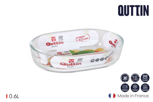 Vidro Bolo Oval Molde 19cm — referência QT-8890210