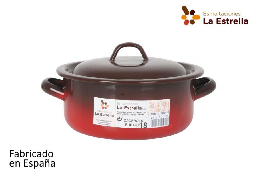 Esmalte Stewpan W / Tampa 18 Cm / 1.8l — referência 217180118