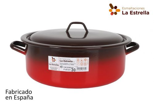 Esmalte Stewpan W / Tampa 30cm / 8l Fue — vista 1