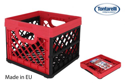 Dobrar Caixa Plana 25l Quadrada Vermelho — vista 1