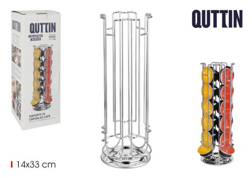 24 Suporte Capsulas Cafe 24 Pcs Qutti
