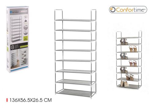 Estante 8 Prateleiras 136x56.5x26.5 Confortime