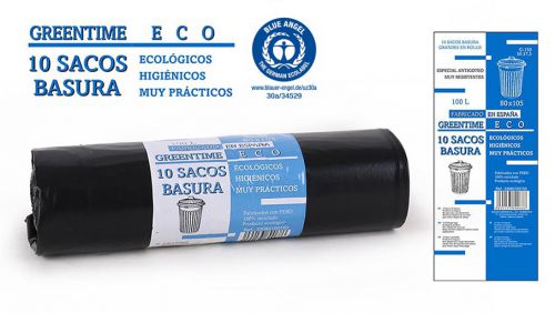10 Sacos De Lixo 80x105g150100 L. — vista 1