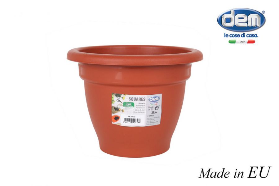 Vaso De Flores 20cm Quadrados