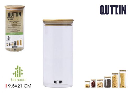 Pote Vidrio 9.5x21cm Quttin