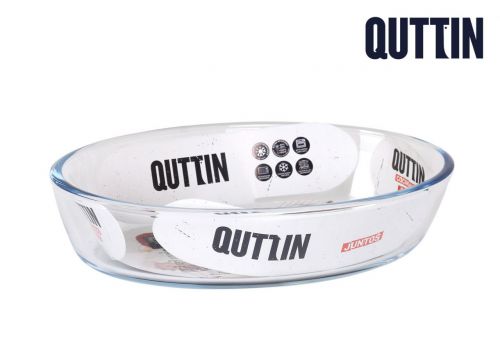 Prato De Vidro Oval 20.6x13.6cm 700cc Quttin — vista 1