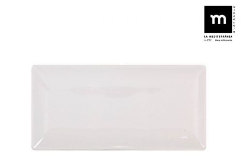Marfim Rect Brilhante. 30x15cm Prato El — referência B25013-2