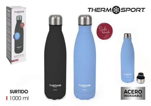 24 Garrafa Termica 1000ml Soft Touch Thermospo — vista 1