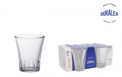 Set 4 Copos Transparent 9cl Amalfi