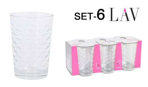 > Conjunto 6 Copos De Agua 205 Sedef