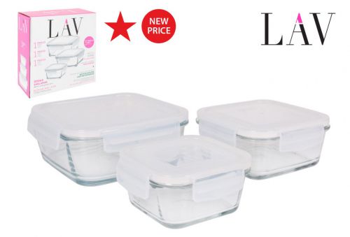 Set 3 Caixas De Almonco T/Hermetica 375+ — referência 2266S3