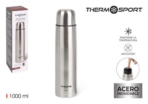 Garrafa Vacuo Inox 1000ml Thermosport