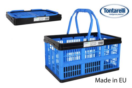 Caixa Dobravel C/Alcas Azul/Preta 16l V — referência 8031425C703