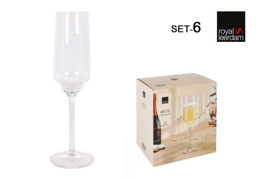 Set 6 Taças Champagne 22cl Aristo — vista 1