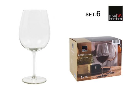 Set 6 Taças Vinho 59cl Degustation