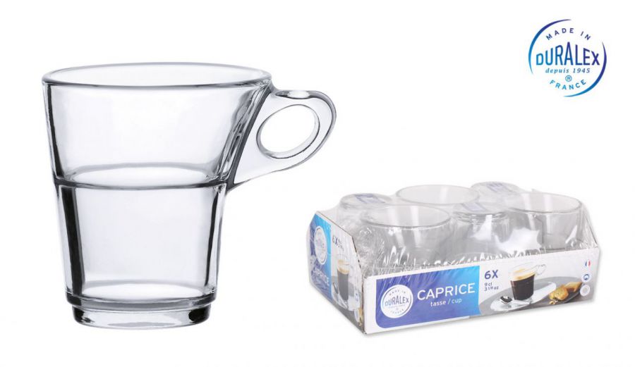 Set 6 Copos De Cafe Apli. Transp. 9cl Caprice — referência T06-4026ARS