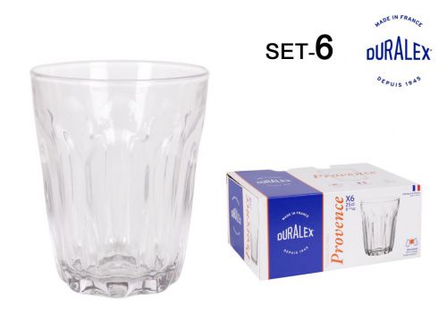 Set 6 Copos Transp. 25cl Provence — referência T02-1040AB