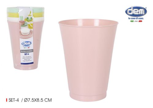 Set4 Copo Plast. Pp Dem — referência BE07031273692