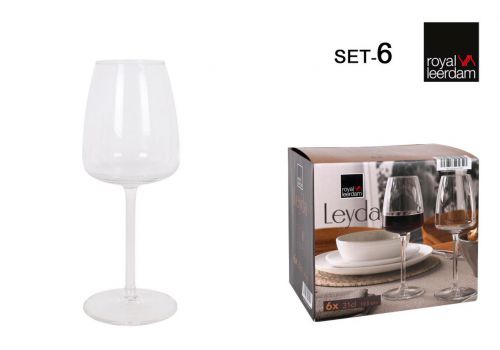 > Set 6 Taças Vinho 31cl Leyda