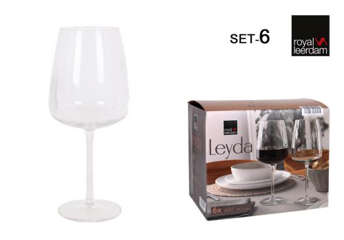 Set 6 Taças Vinho 60cl Leyda
