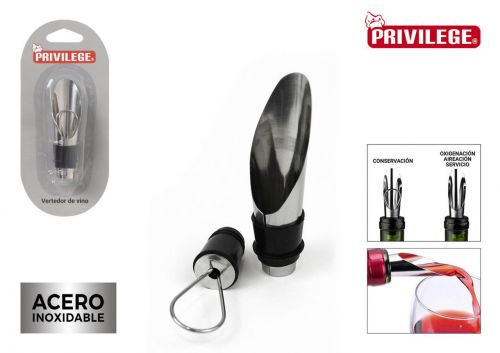 144 Aerador Metal Vinho Wooow — vista 1