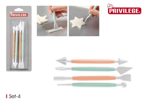 Espátulas De Pastelaria Wooow — referência BW01016974101
