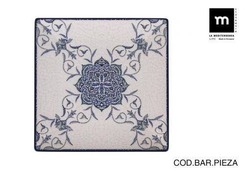 Prato Simple 24x24 Cm Rosettaelite Lustroso — referência J250011