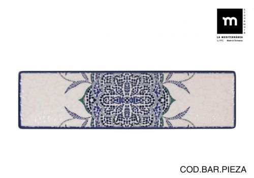 Fonte Rectangular 30x8cm Rosetta Elite Lustroso — referência J25014