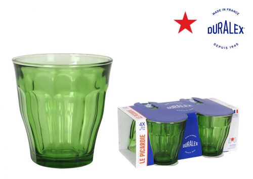 Y Sp Set 4 Vasos 25cl Verdes Picar — referência V16-1027GC
