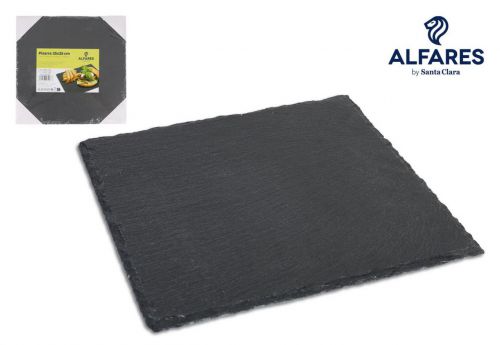 Plato Slate 25x25cm Alfares