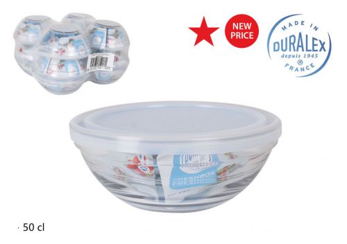 Y Fiambrera Red 50cl/14x5.5cm Tapa Trans Fr.bx