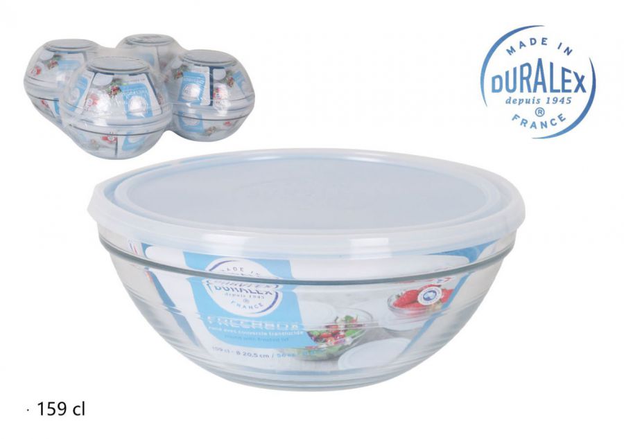 Marmita Redonda 1.6l/20x8.2cm Tampa Transp. Fr.bx