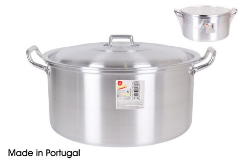 Panela De Alumínio W / Alças De 30 Cent- 10lt