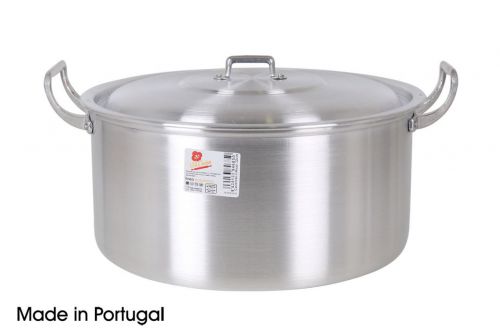 Panela De Alumínio W / Alças De 32 Cent- 125lt