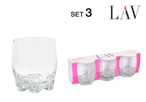 Set 3 Copos De Agua 290cc Adora
