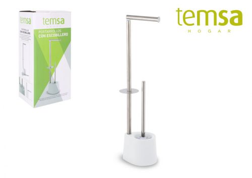 Portarolos Inox C/Escova Temsa — referência BF01093340186