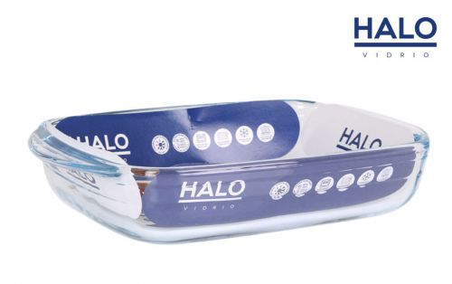 R26 Fonte De Vidro Retangular 23x15cm 950cc Hal — referência FM-8890330
