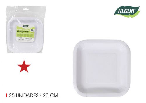 Set25 Placa Quadrada De Cart+o 20cm Algon