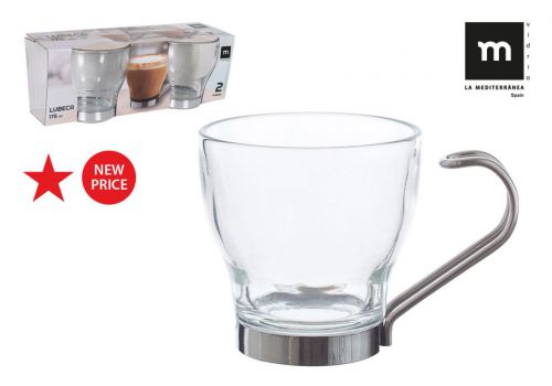 Y Ek Set 2 Vasos Te 175cc Lubeca