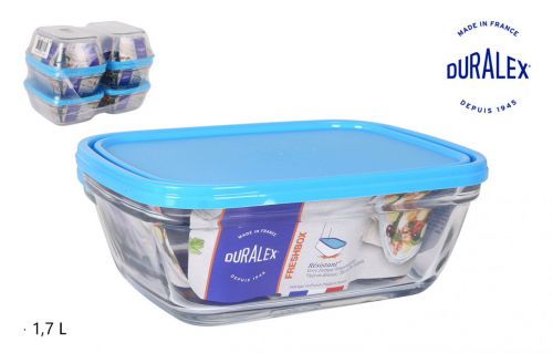 Lancheira Ret. 1.7l Tampa Azul Freshbox