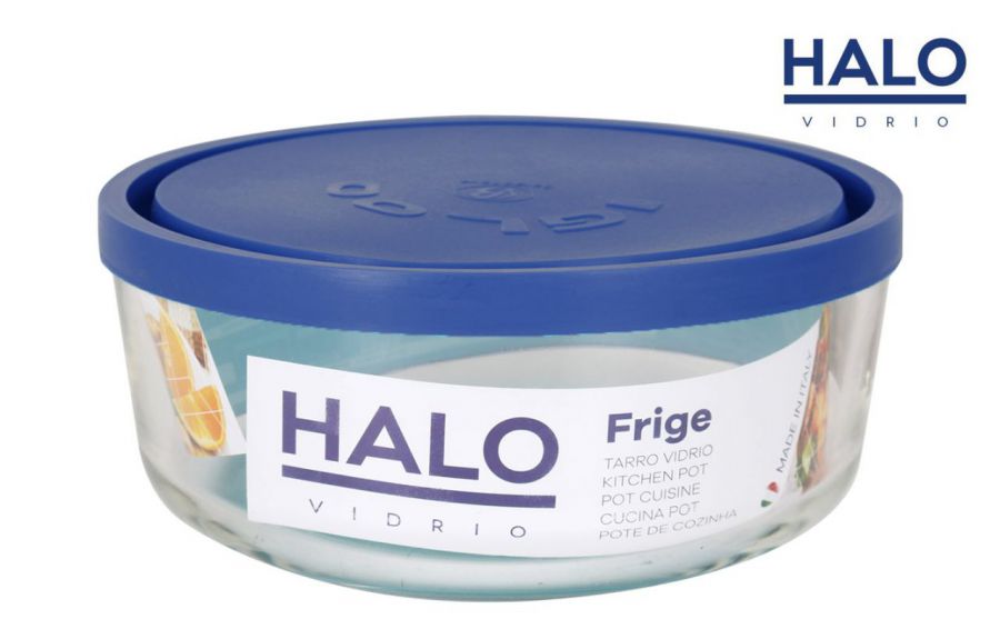 Jarro Hermetico Com Tampa Turquesa 22cm Frige